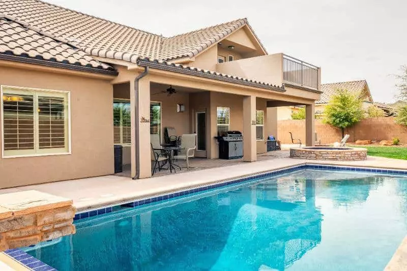 pool and patio