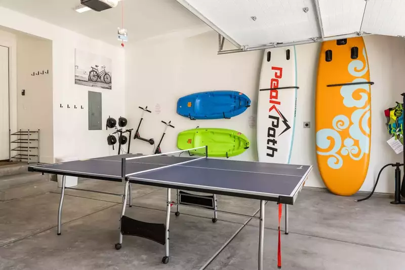 Ping Pong Table, Paddleboards & Kayaks