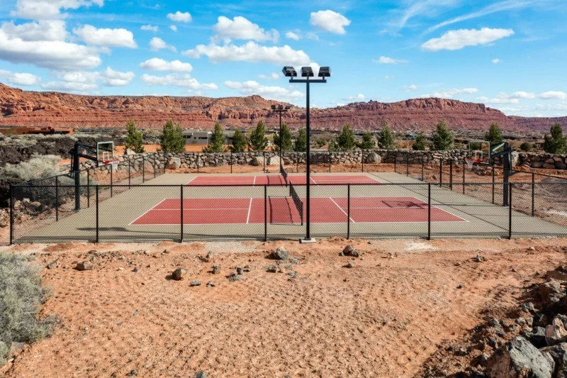 pickleball and basketball courts