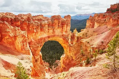 arch rock formation at bryce canyon