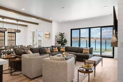 living room at sandy beach estate