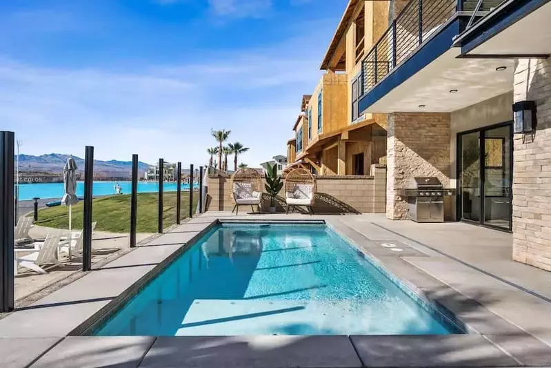private pool of a St. George vacation rental