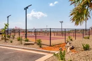 Community pickleball court in Escondido community