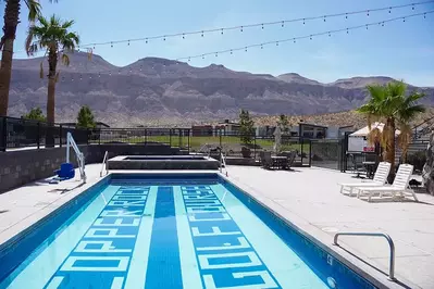private swimming pool at a vacation rental in St. George