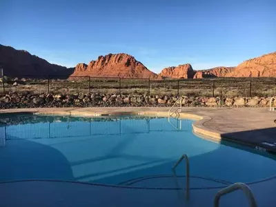 private swimming pool at a St. George vacation rental