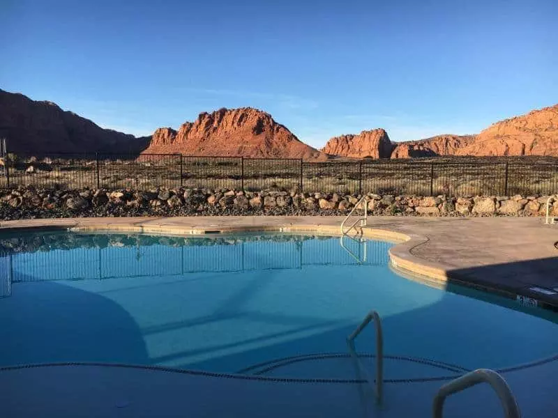 private swimming pool at a St. George vacation rental