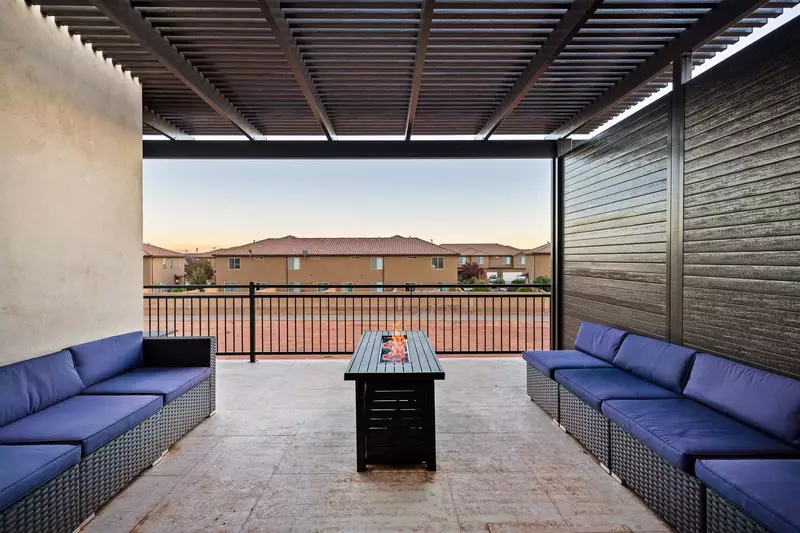 Balcony Seating with Fire Table