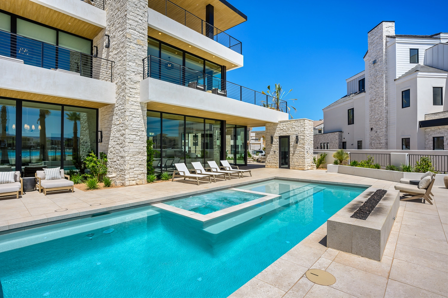 private swimming pool at vacation rental