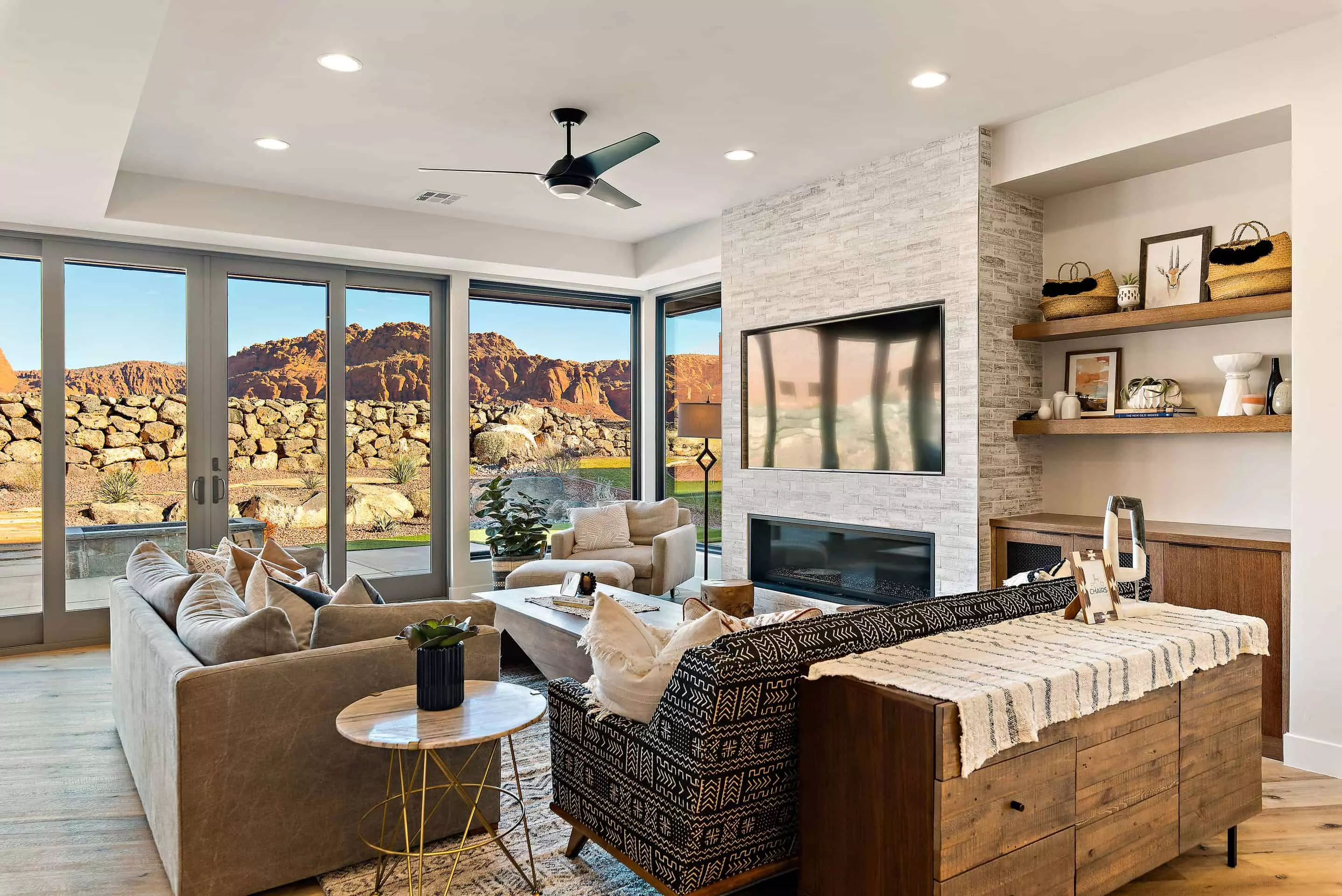 living room in Southern Utah rental