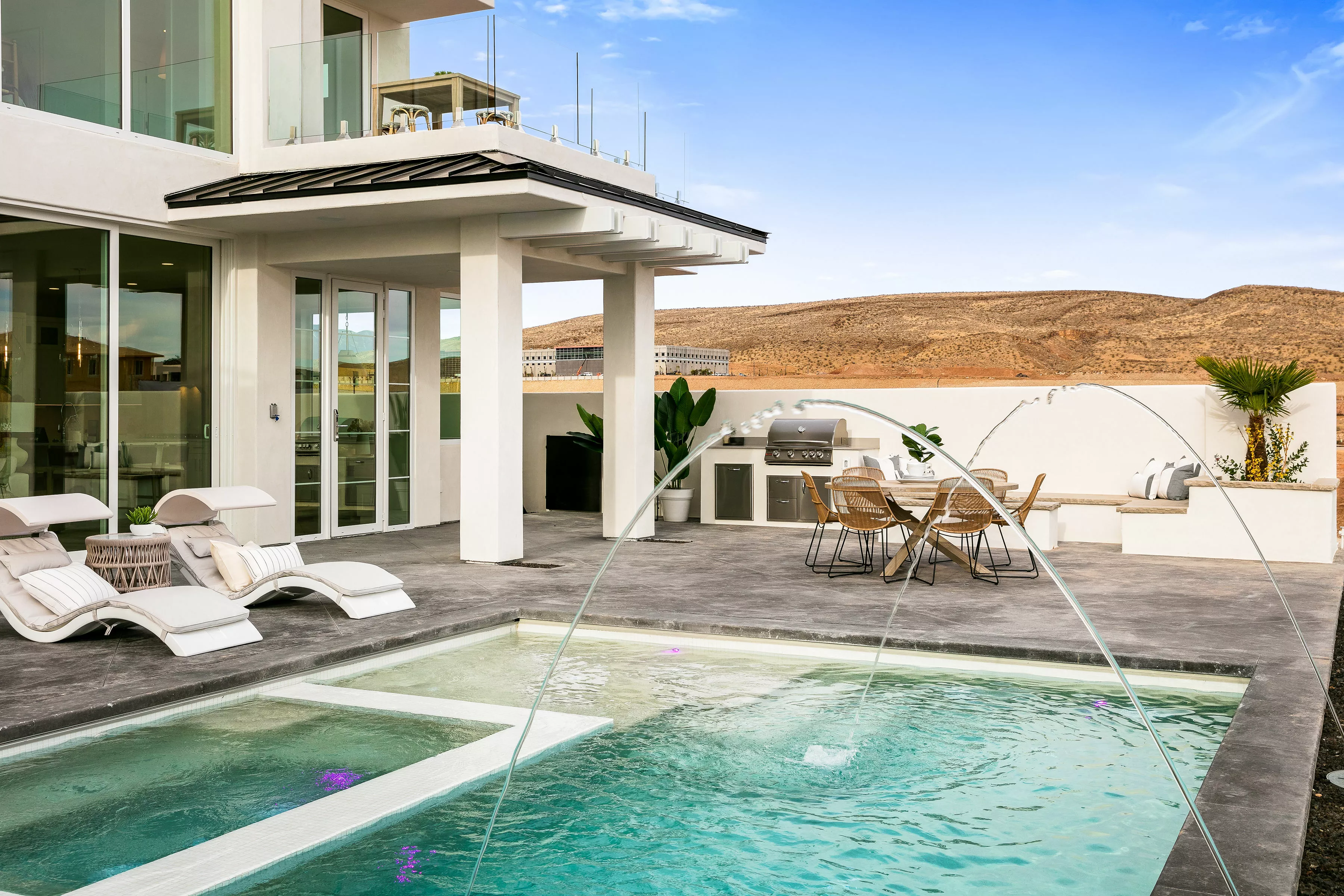 private pool at rental in Southern Utah