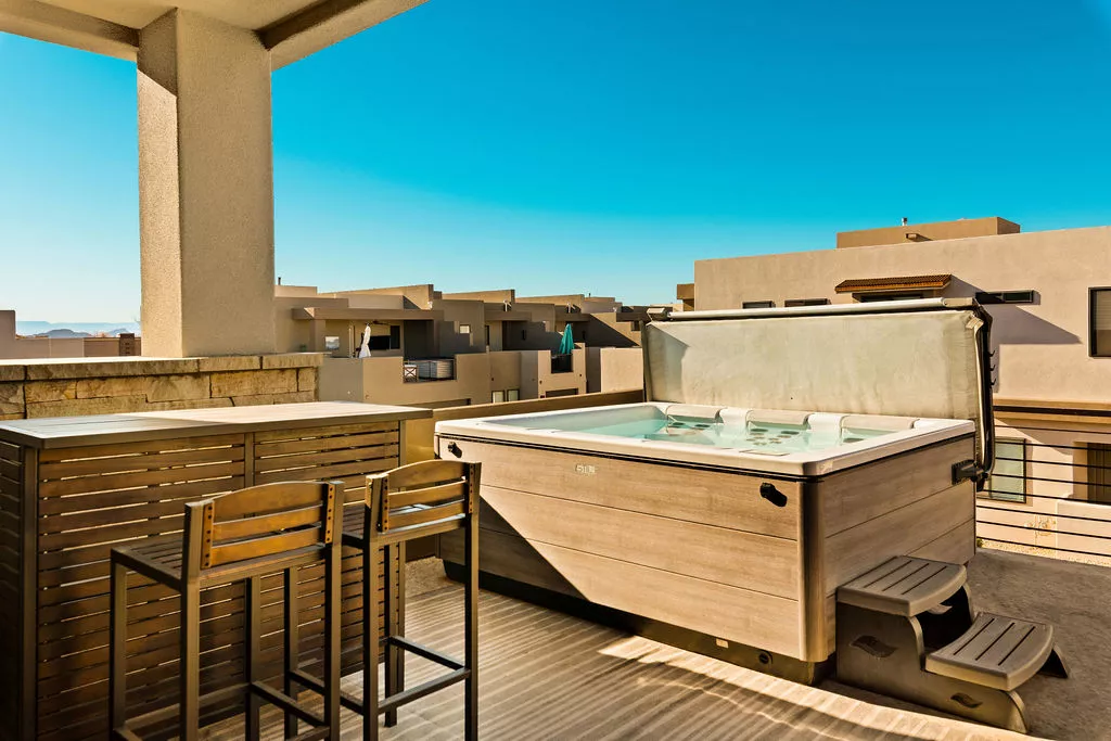 Balcony with Private Hot Tub
