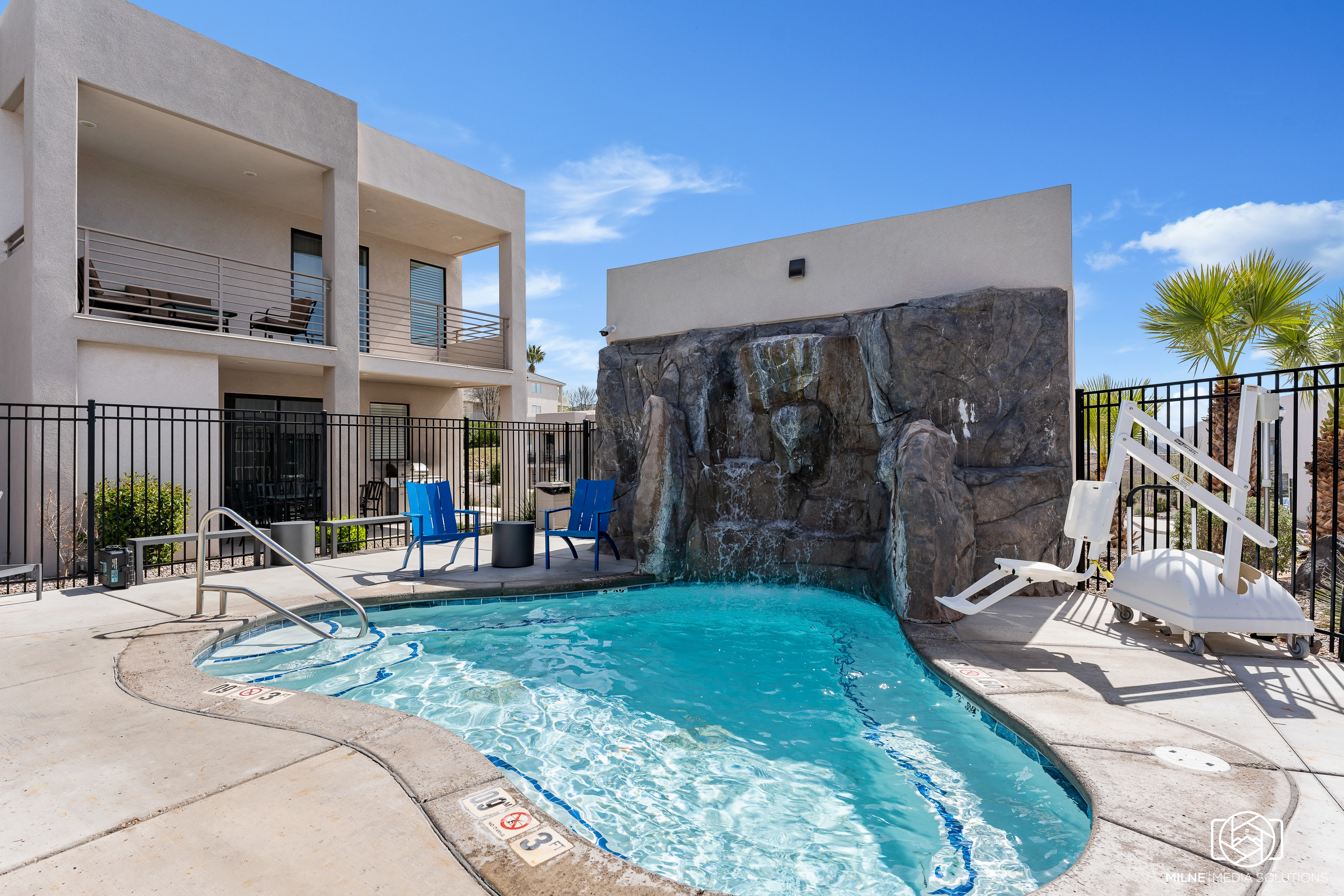 Community Hot Tub & Waterfall