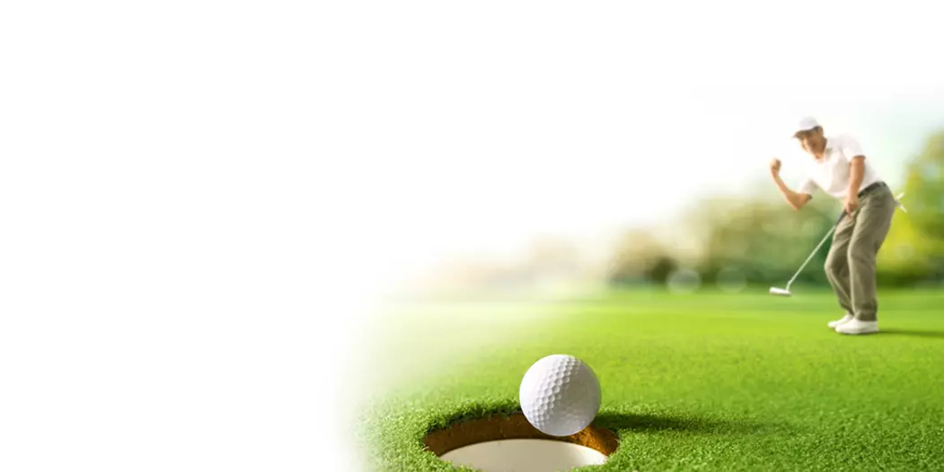 man playing golf