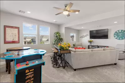 Upstairs Family Room with Arcade Table