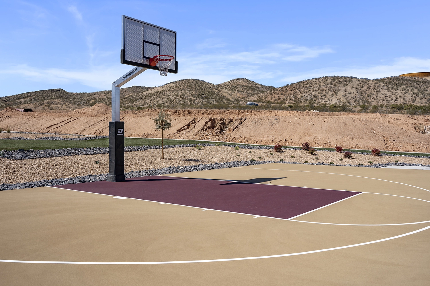 Basketball court at Long Valley community