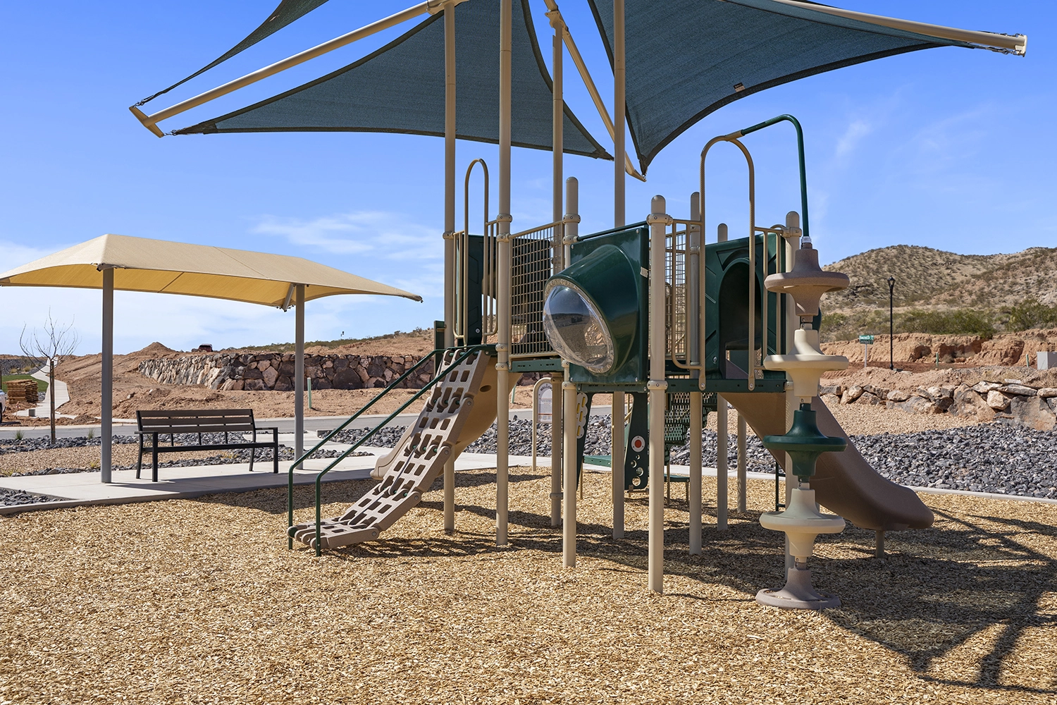 community playground at Long Valley community