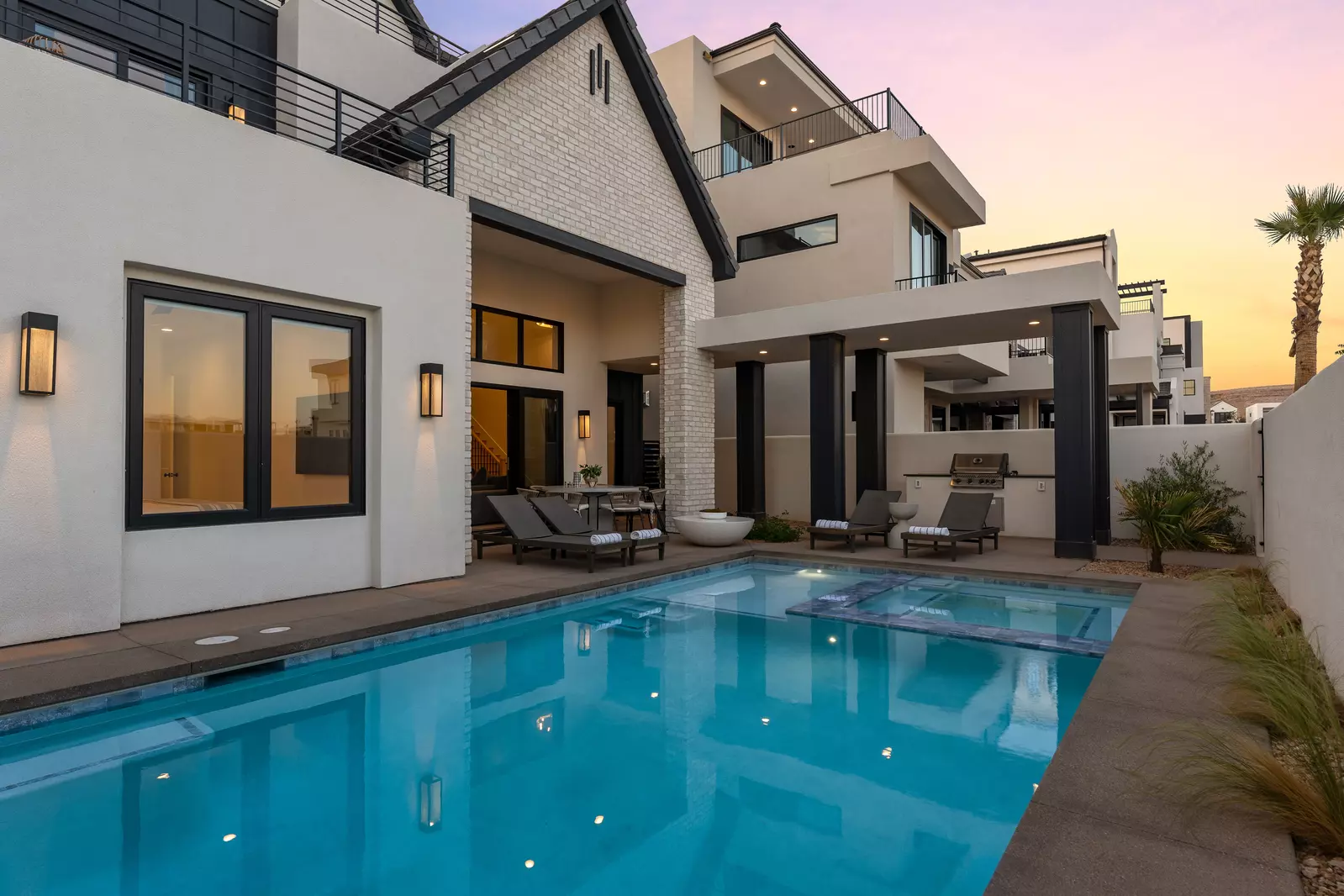 Pool at Sunset