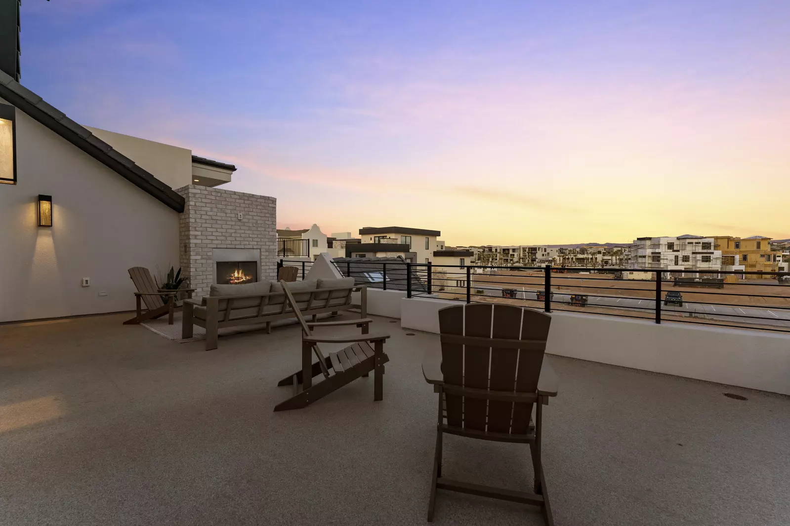 Fire Pit at Sunset