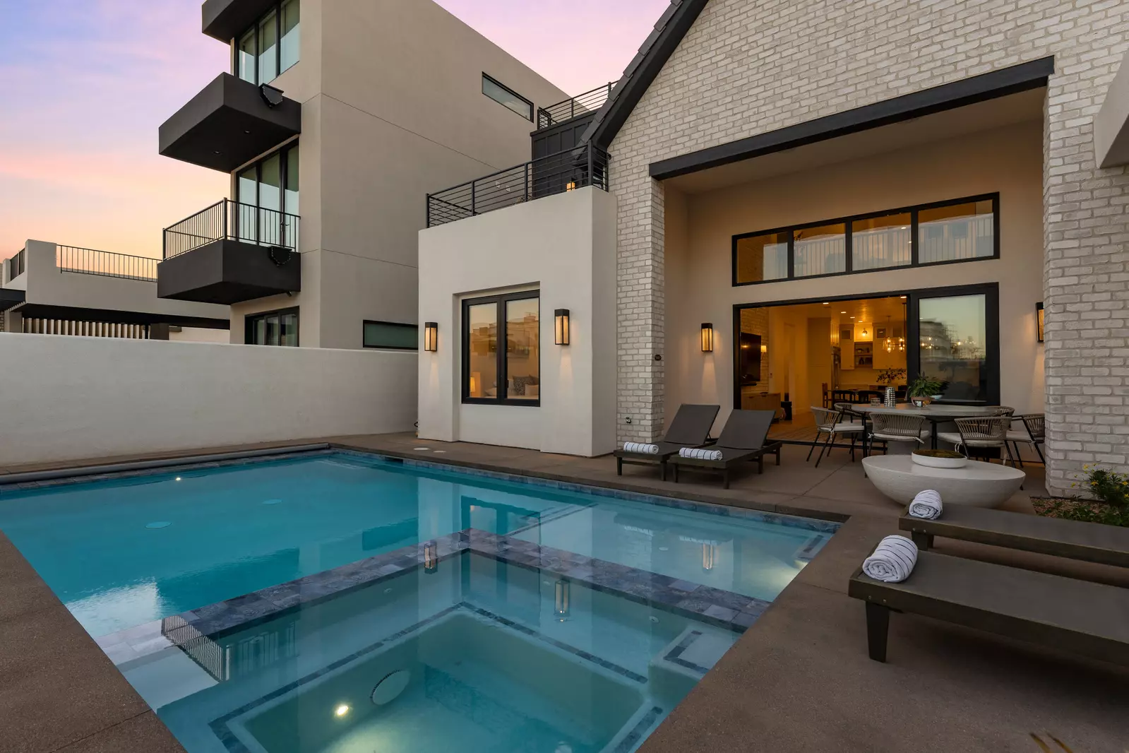 Evening Pool Area