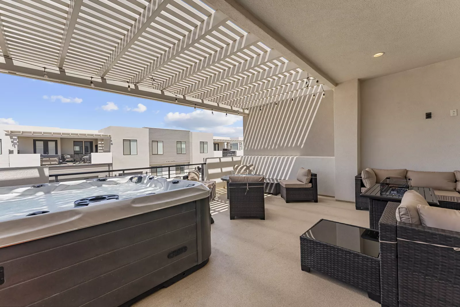 Upper Patio, Hot Tub and Fire Table