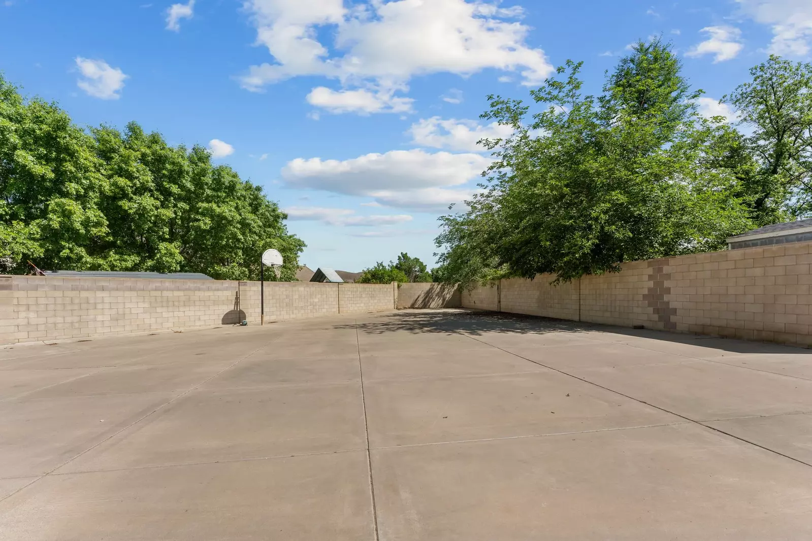 Driveway and Basket Ball Court