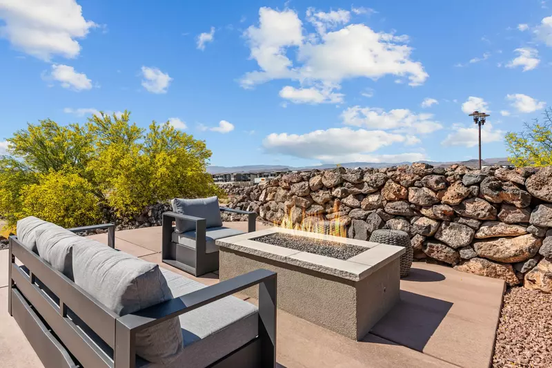 Fire Table and Patio Seating