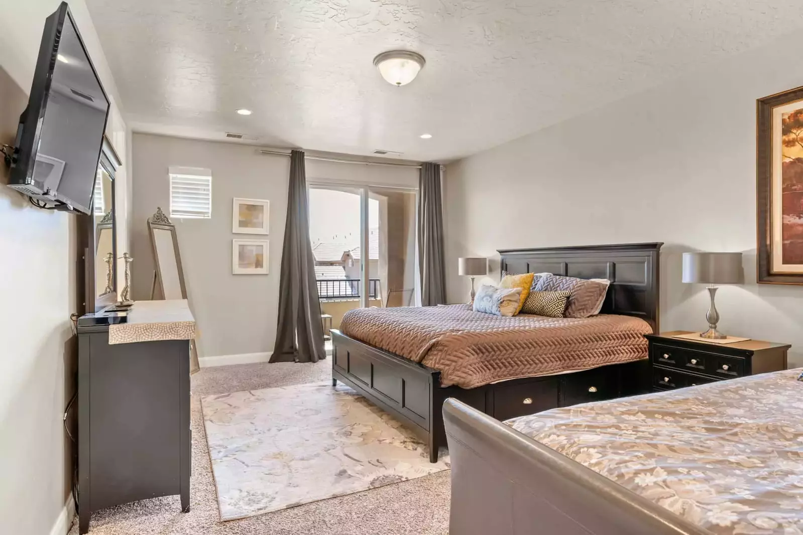 Master Bedroom 2 with 1 King and 1 Twin