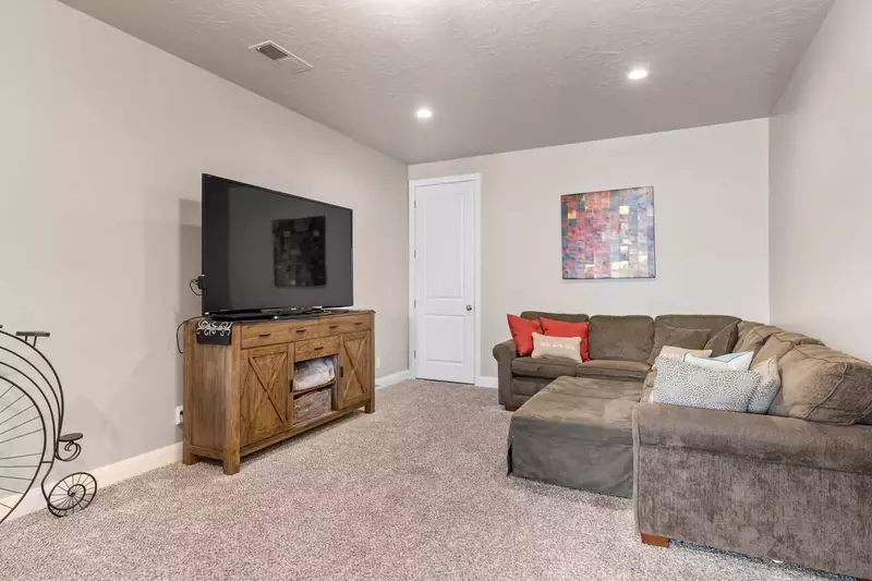 Family Room with Sectional and TV