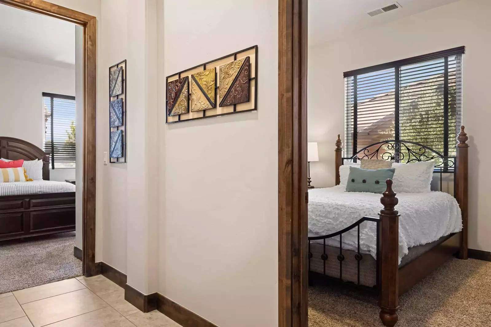 Hall between Queen and Full Bedrooms