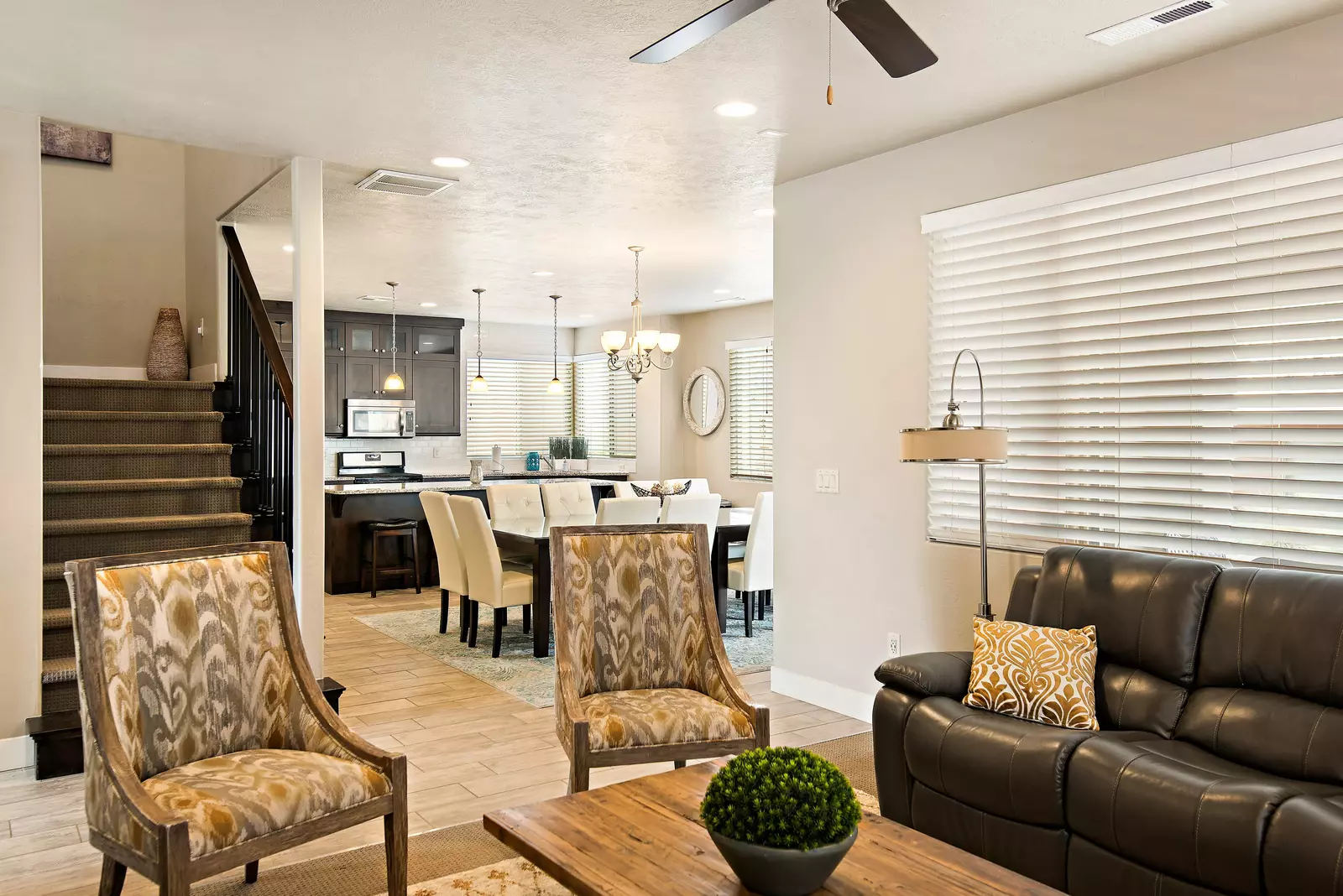 Living Room and Dining Area