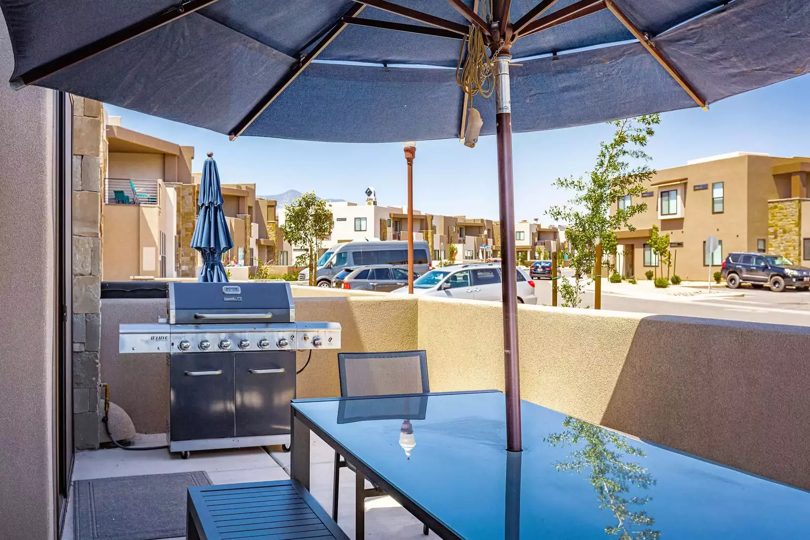 Outdoor Patio Grill and Table