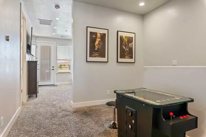 Upstairs Entry and Arcade Game