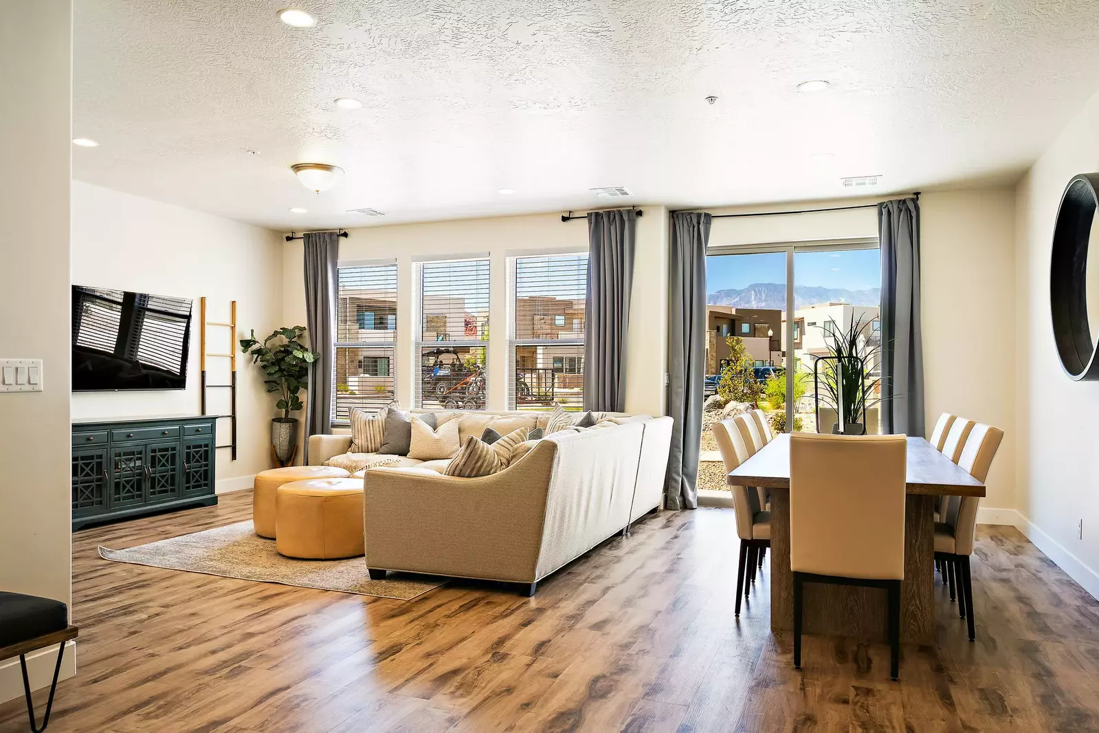 Living Room and Dining Table
