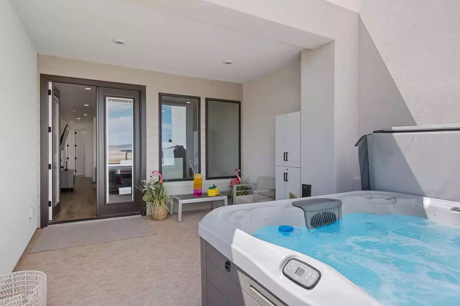 2nd Floor Patio with Private Hot Tub
