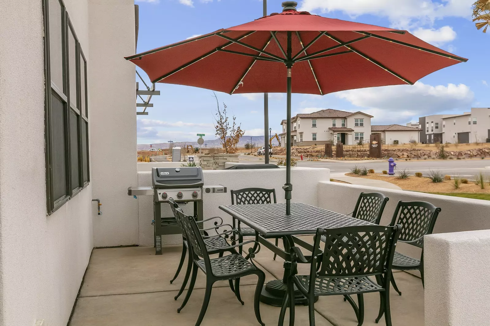 Private Patio and BBQ Grill
