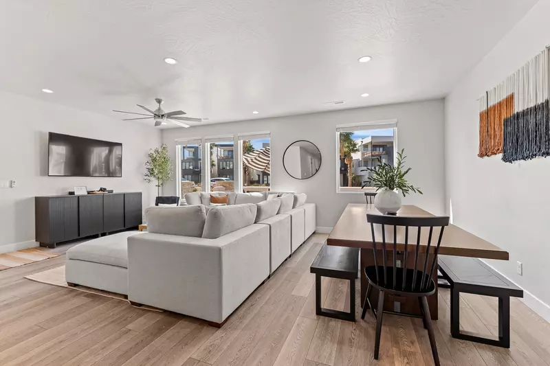 Main Level Living and Dining Areas