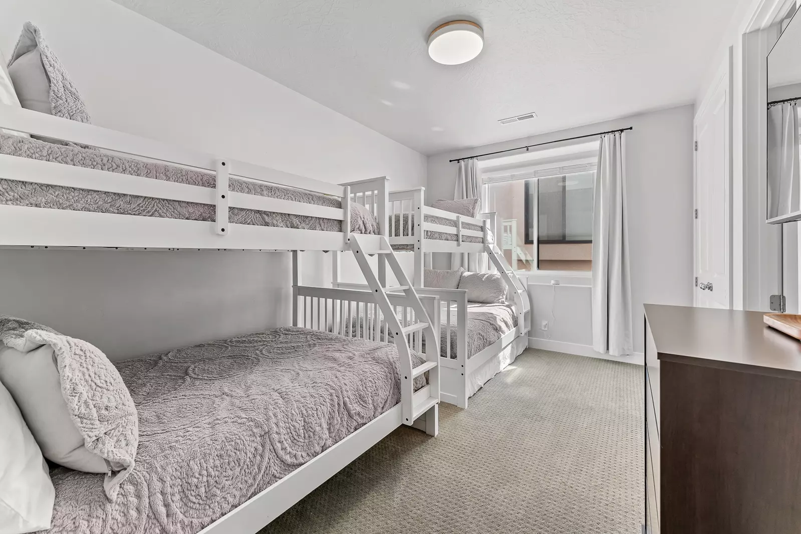 2 T/F Bunks. 1 Twin/Attached Bath