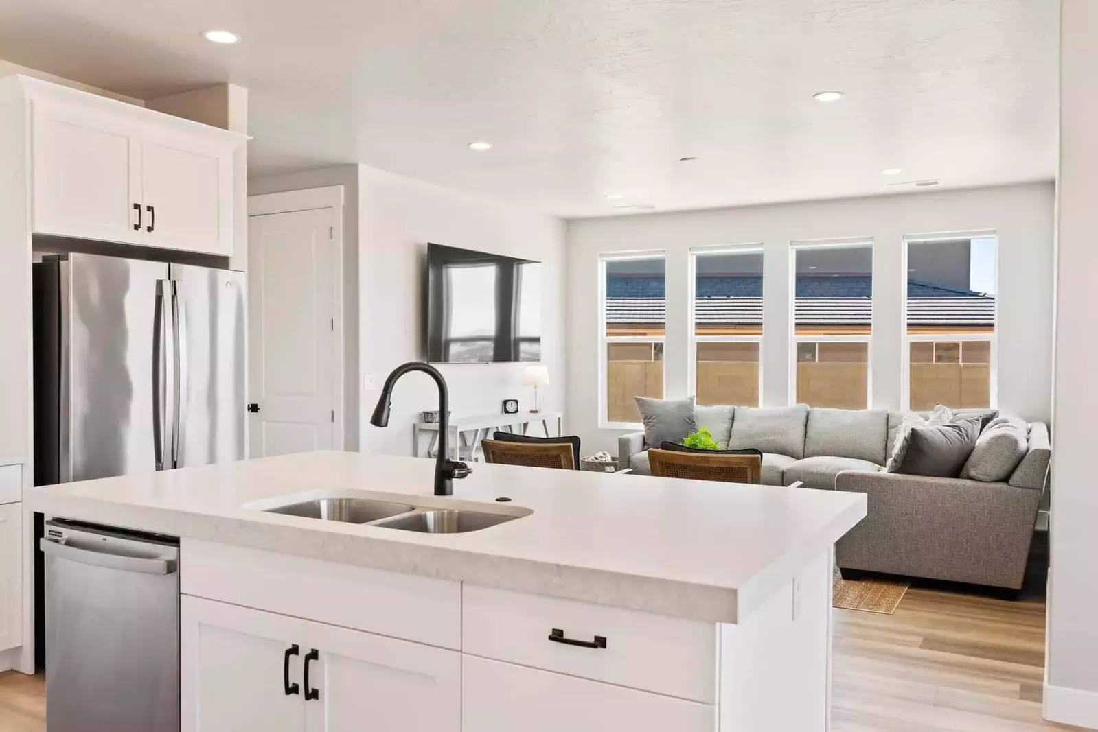 Kitchen and Living Area