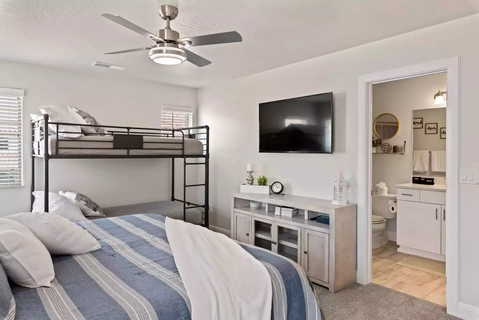 Bedroom 2 - King Bed and Twin/Twin Bunk/Attached Bath