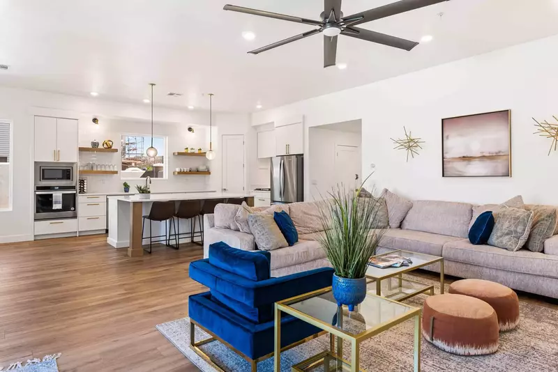Living Room Kitchen
