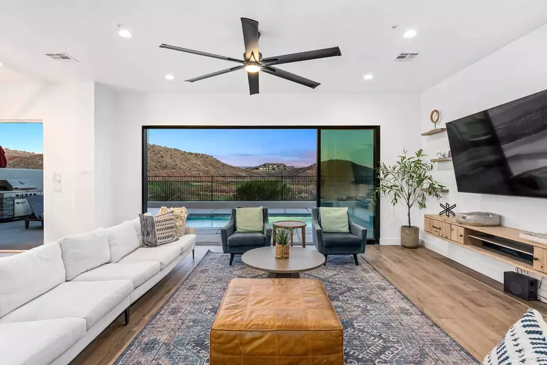 Living Room with View of Backyard