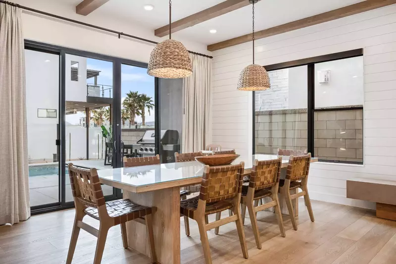 Dining Room / Walk Out to Private Pool