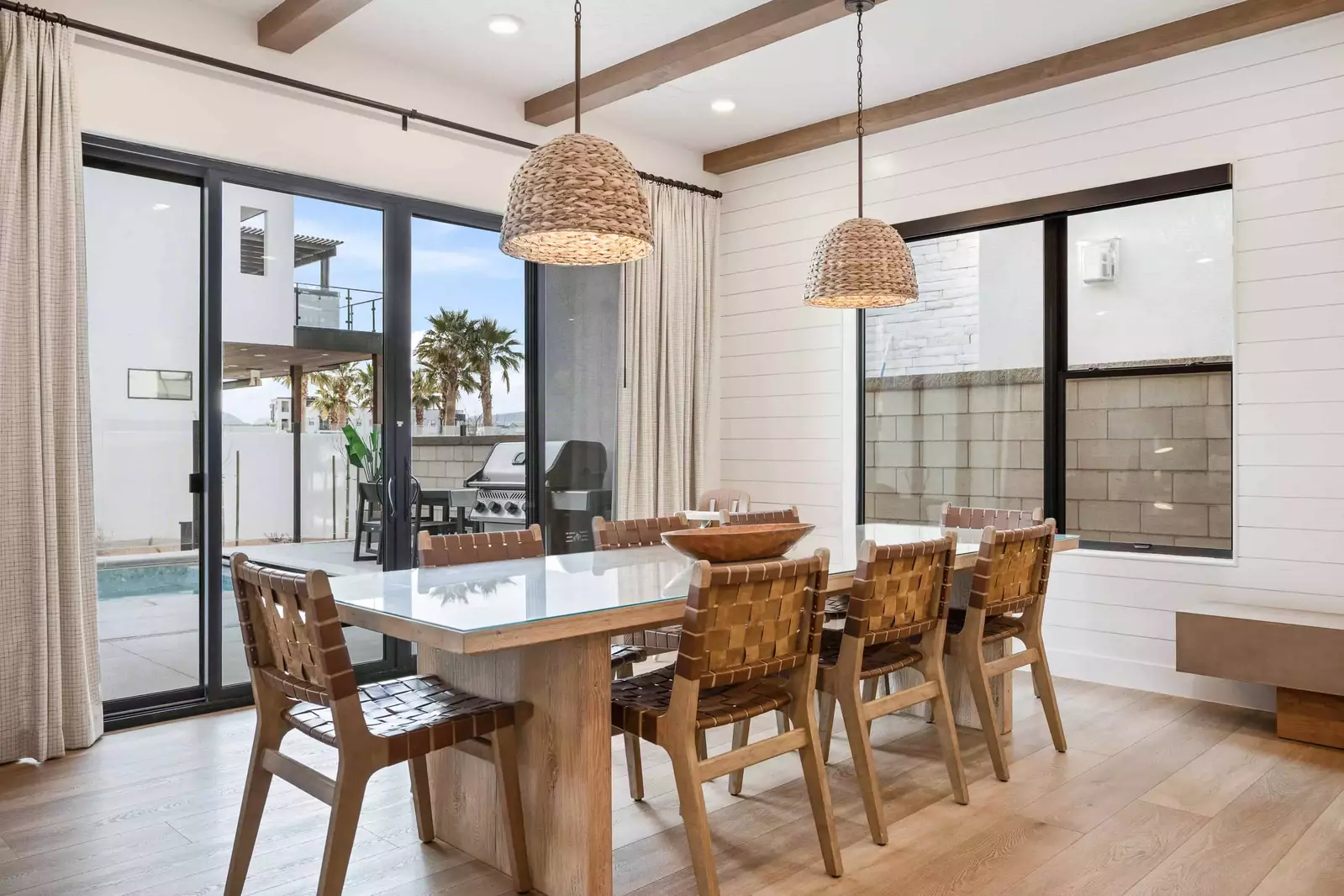 Dining Room / Walk Out to Private Pool
