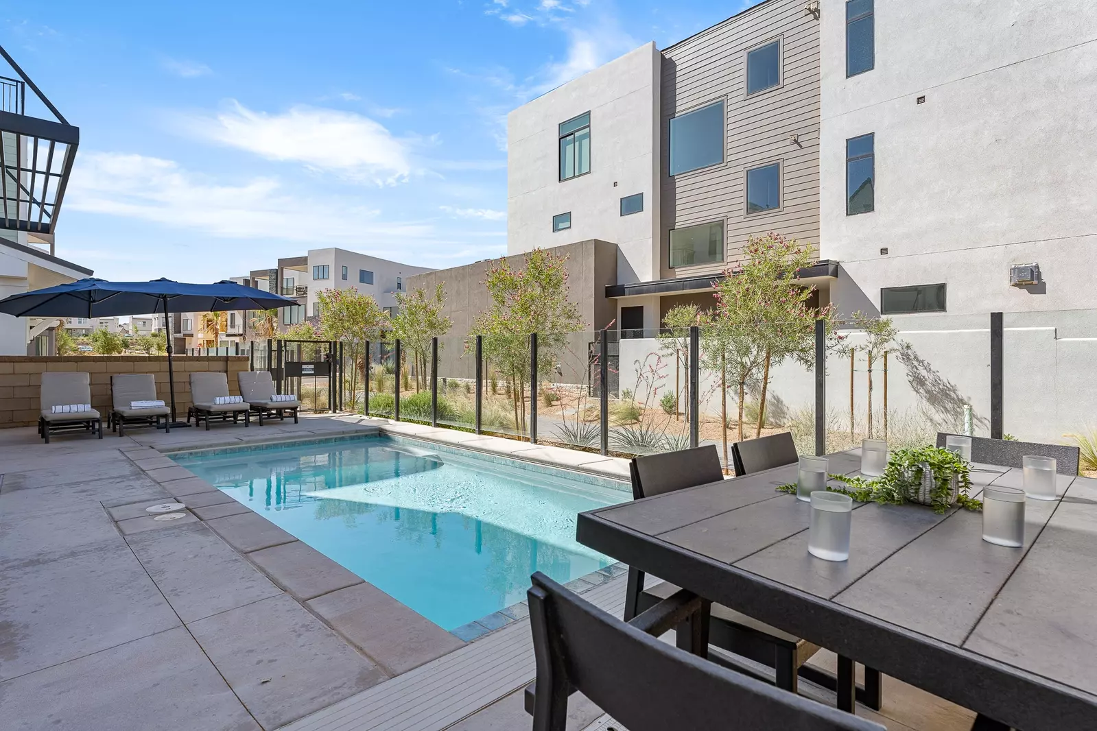 Private Pool and Outdoor Dining Area