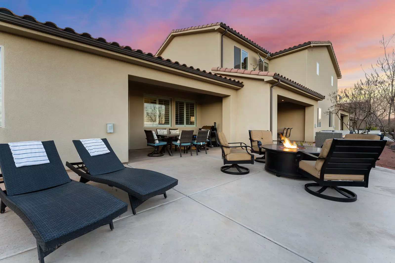 Back Patio with Firepit