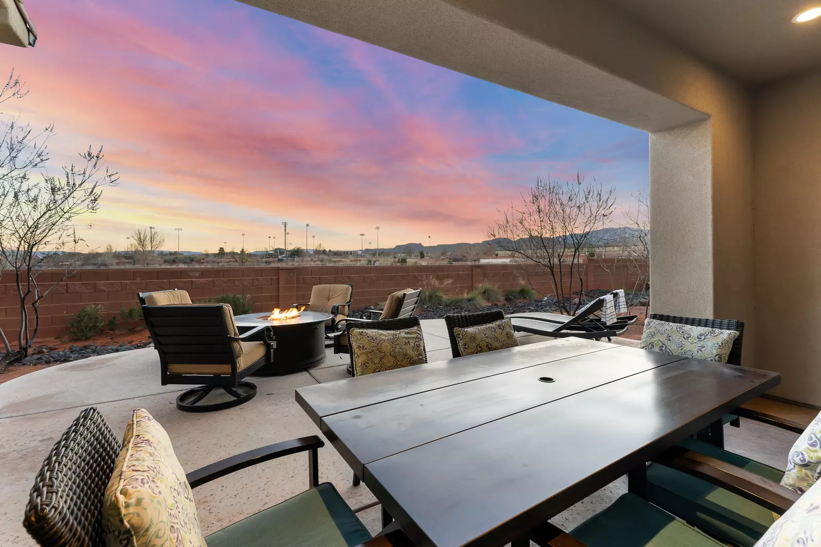 Back Patio with Firepit