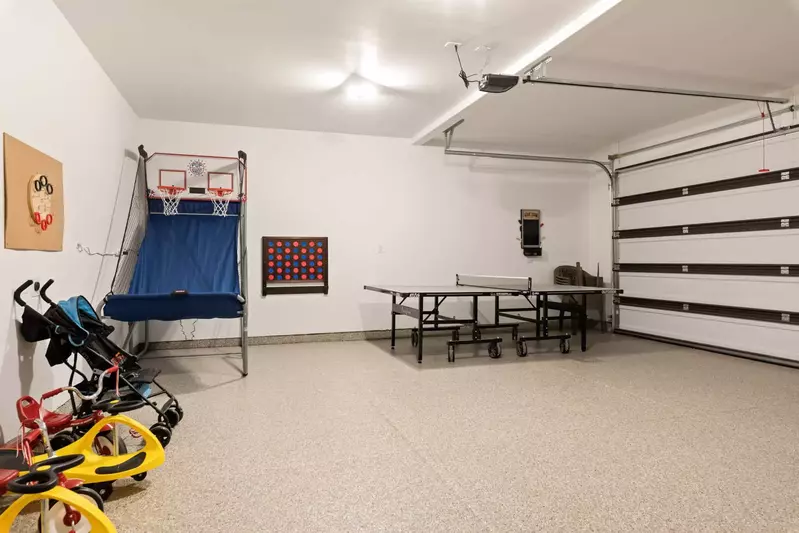 Garage and Game Area