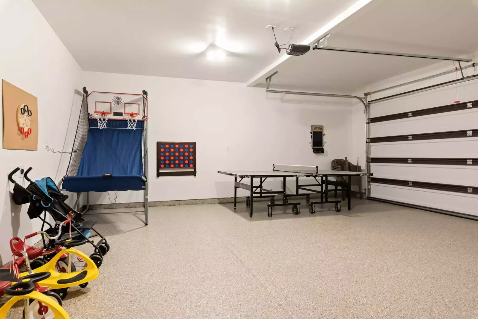 Garage and Game Area