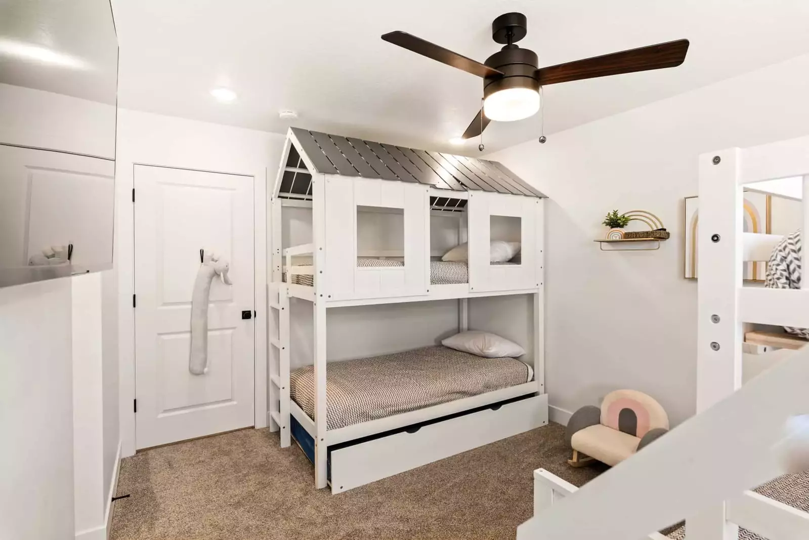 1 T/T Bunk with Trundle and 1 T/F Bunk