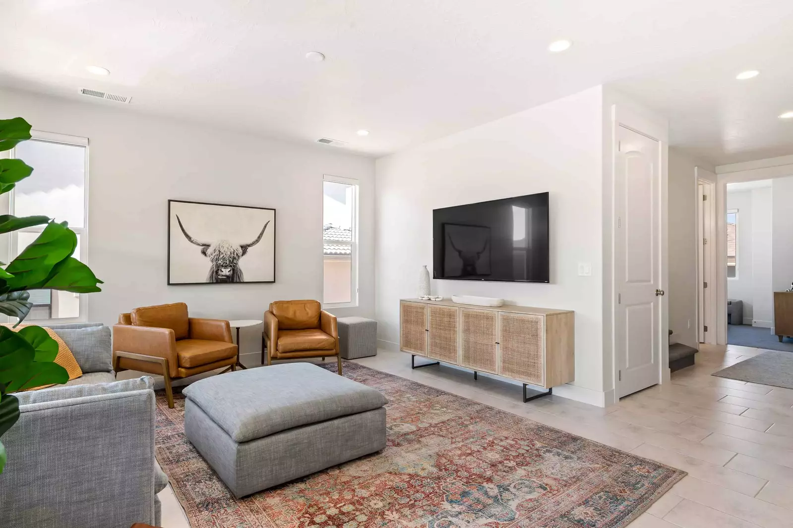 Living room Seating and TV